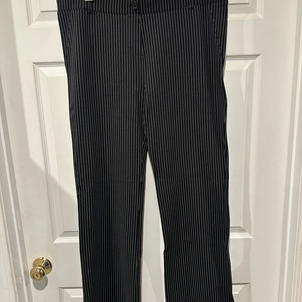 Betabrand Black and White Boot Cut Flare Pants